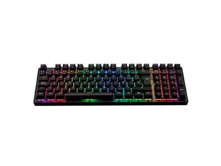 Teclado Gamer Eagle Warrior Mecanico Usb Gaming 88 Rgb Led Backlit Black Spanish