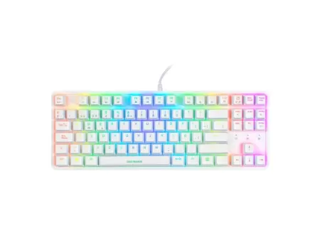 Teclado Gamer Eagle Warrior Mecanico Usb Gaming 88 Rgb Led Backlit White Spanish Kgy282u0002c
