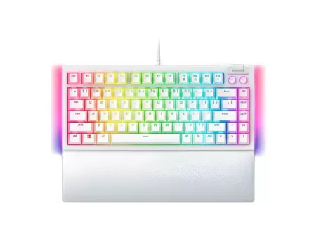 Teclado Gaming Razer Blackwidow V4 75% White Us World Rz03-05001700-R3m1