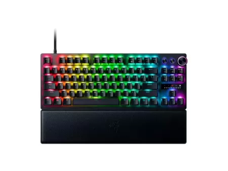 Teclado Gamer Eagle Warrior Mecanico Usb Razer Huntsman V3 Pro 88 Rgb Led Backlit Black Spanish