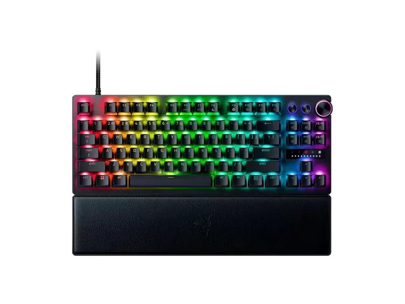 Teclado Gamer Eagle Warrior Mecanico Usb Razer Huntsman V3 Pro 88 Rgb Led Backlit Black Spanish