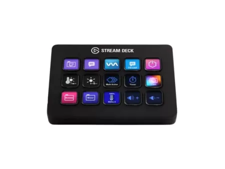 Teclado Streaming El Gato Mk2 Membrana Usb Varios Negro 10Gba9901