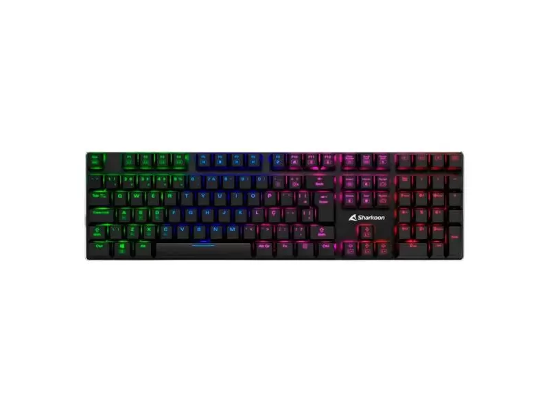 Teclado Gaming Sharkoon Purewriter Rgb Mecanico Usb Ingles Black Teclado Gaming Sharkoon Purewriter Rgb Mecanico Usb Ingles Black