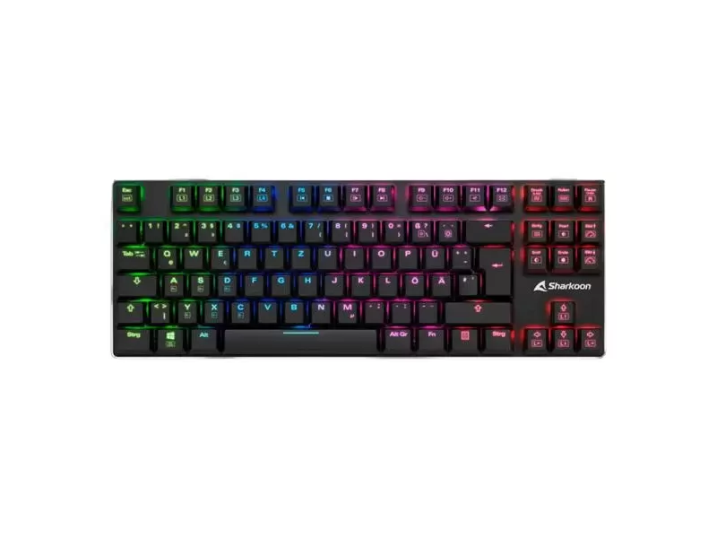 Teclado Gaming Sharkoon Purewriter Tkl Rgb Mecanico Usb Ingles Black Teclado Gaming Sharkoon Purewriter Tkl Rgb Mecanico Usb Ingles Black