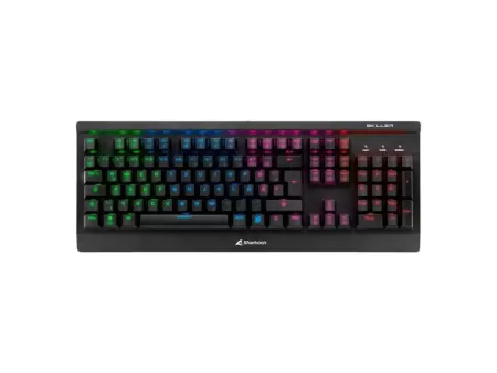 Teclado Gaming Sharkoon Skiller Sgk3 Mecanico Usb Ingles Black