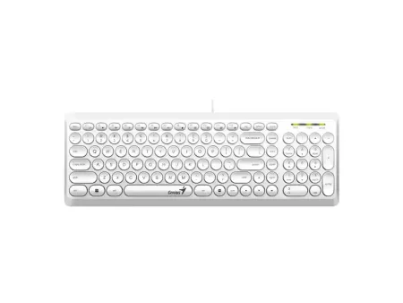 Teclado Genius Slimstar Q200 Sp Usb White 31310020411