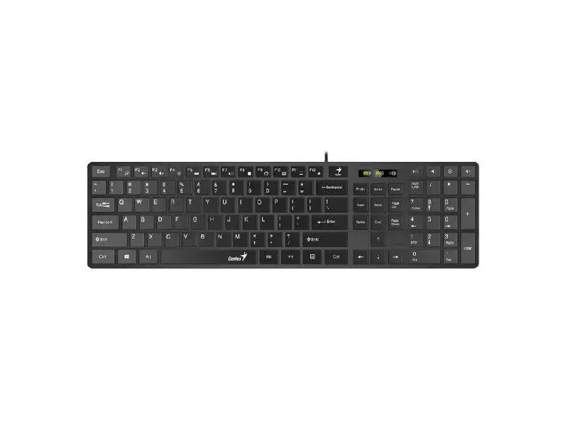 Teclado Genius Slimstar 126 Sp Usb Black 31310017401 Teclado Genius Slimstar 126 Sp Usb Black 31310017401